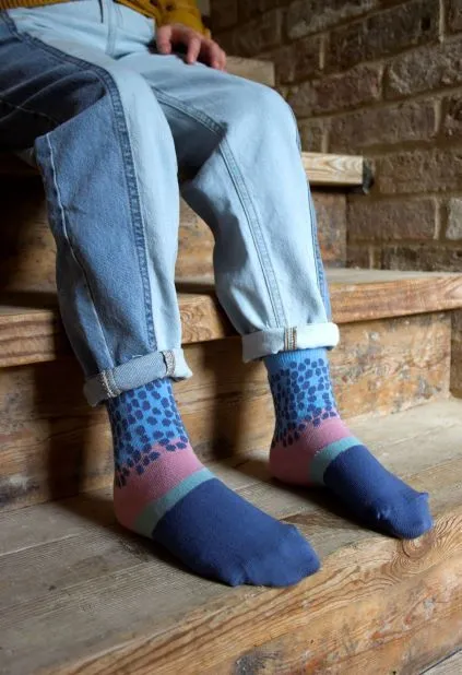 3pk Cotton Abstract Ankle Socks