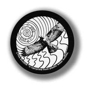 3" x 3" Hawk Coloring EcoStiks Patches - Bulk