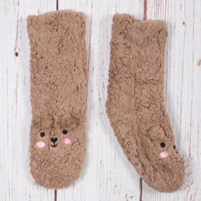 Beary Comfy Sherpa Lined Socks
