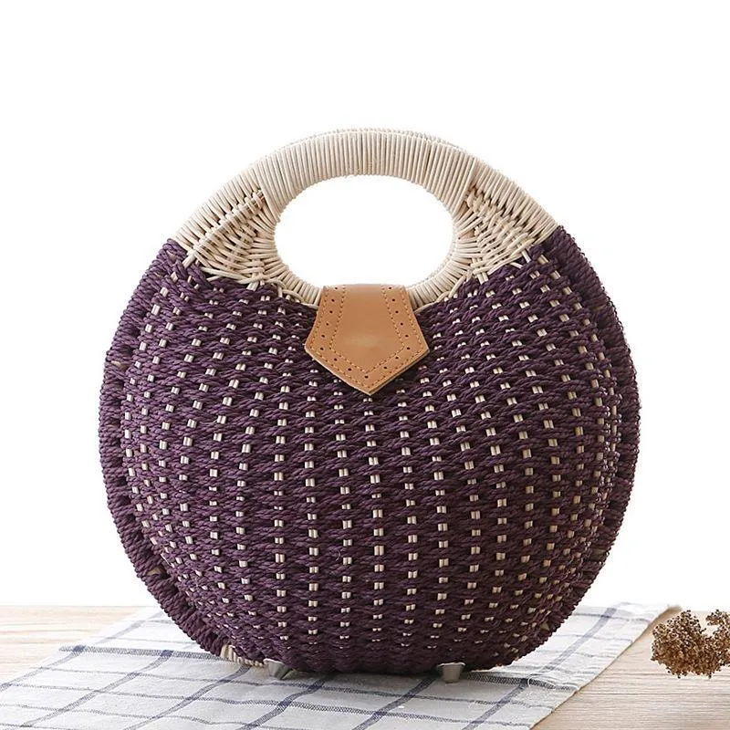 Bodhi Rattan Straw Handbag