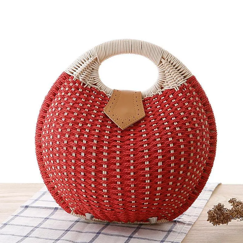 Bodhi Rattan Straw Handbag