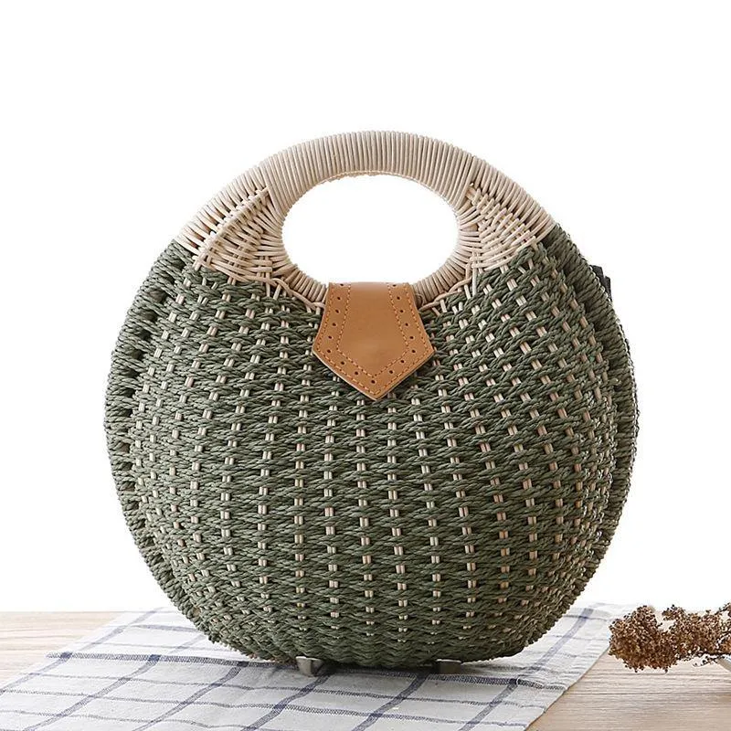 Bodhi Rattan Straw Handbag