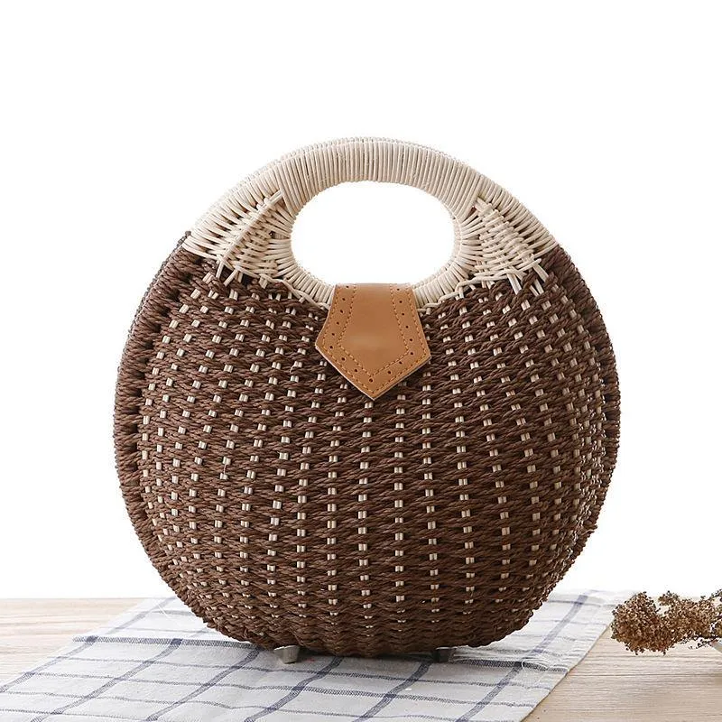 Bodhi Rattan Straw Handbag