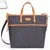 Canvas genuine leather shoulder bag woman