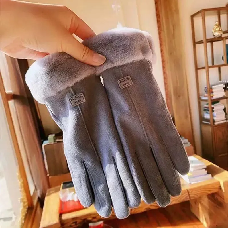 Cute Suede Gloves