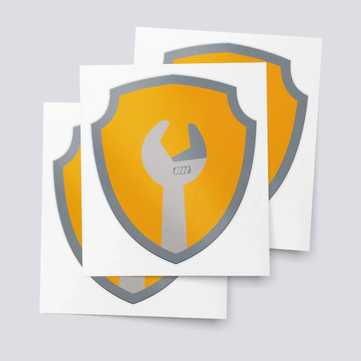 Ducky Street Construction Badge Temporary Tattoos