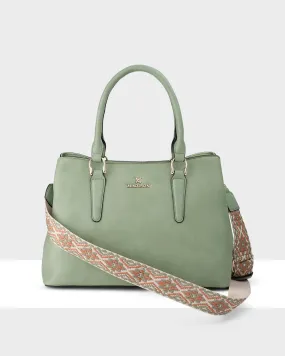 Eve Zip Top Satchel Bag   Aztec Bag Strap