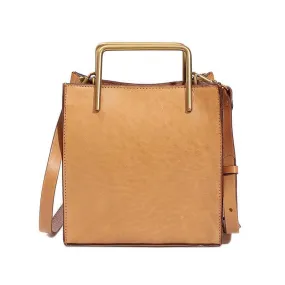 Genuine Vegetable Tanned Italian Leather shoulder bag, handbag, woman elegant handcrafted leather bag Birthday Gift for Her