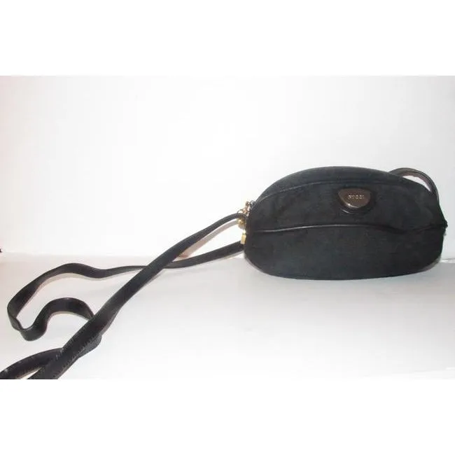Gucci Micro Guccissima Football Shape Cross Bodyshoulder Purses Black Leather And Gg Leather Satchel