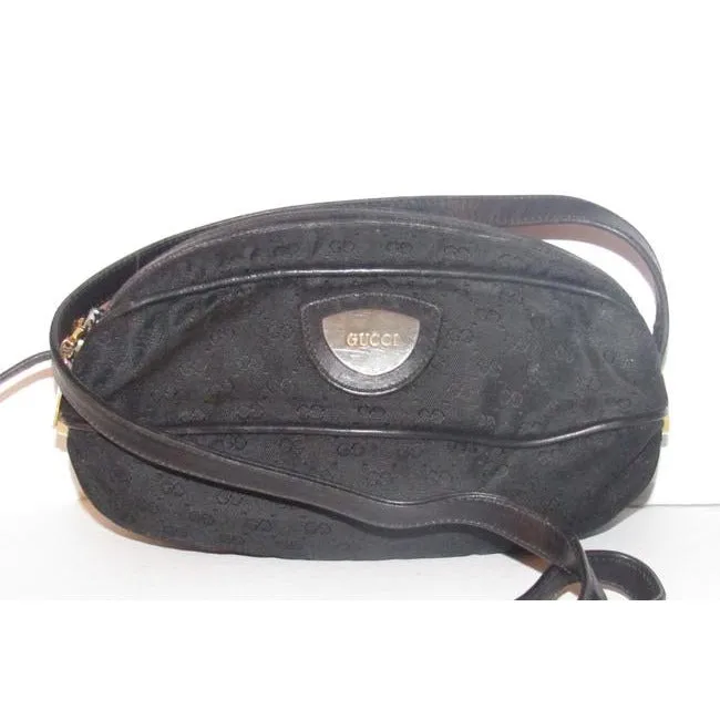 Gucci Micro Guccissima Football Shape Cross Bodyshoulder Purses Black Leather And Gg Leather Satchel