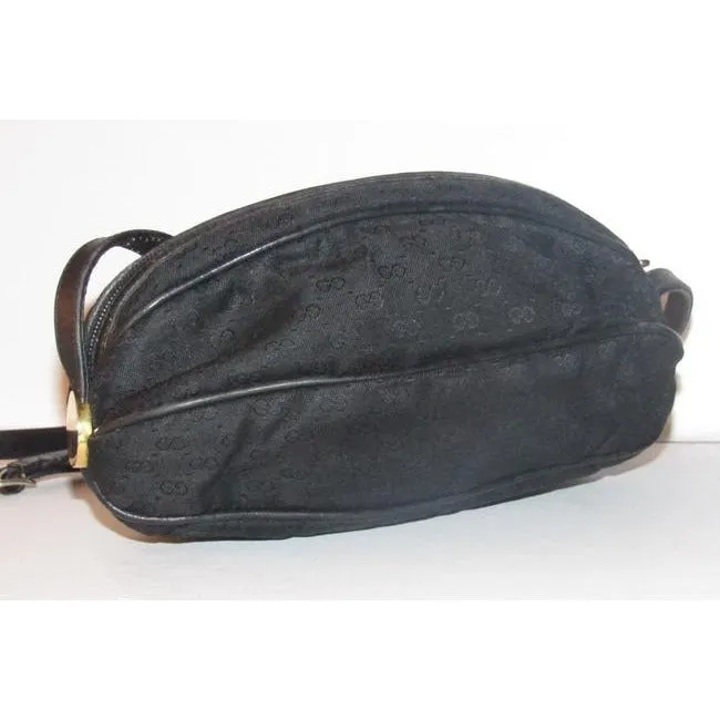 Gucci Micro Guccissima Football Shape Cross Bodyshoulder Purses Black Leather And Gg Leather Satchel