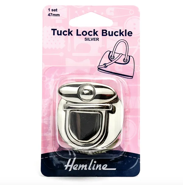 Hemline 47mm Tuck Lock Buckle - Silver