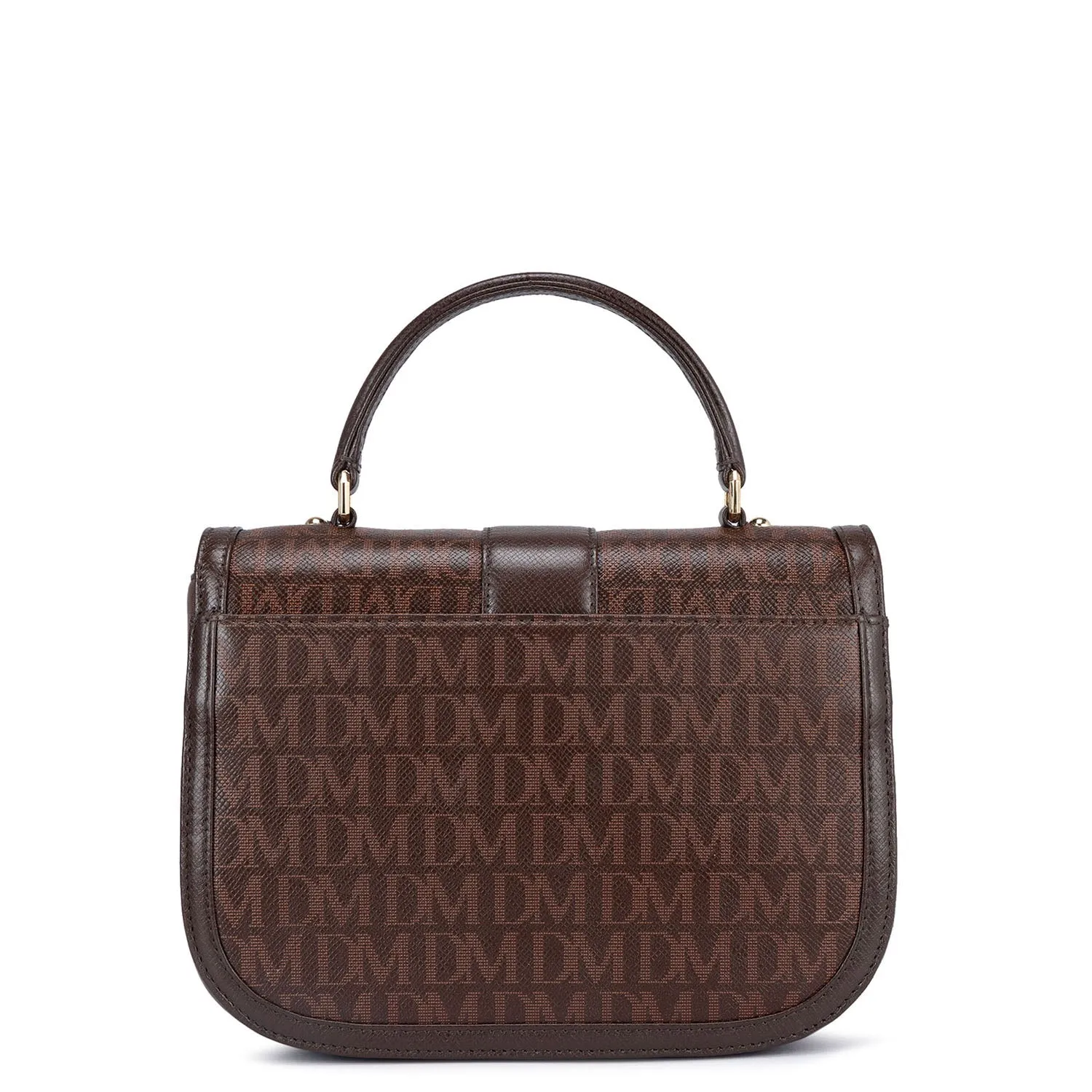 Medium Monogram Leather Satchel - Oak