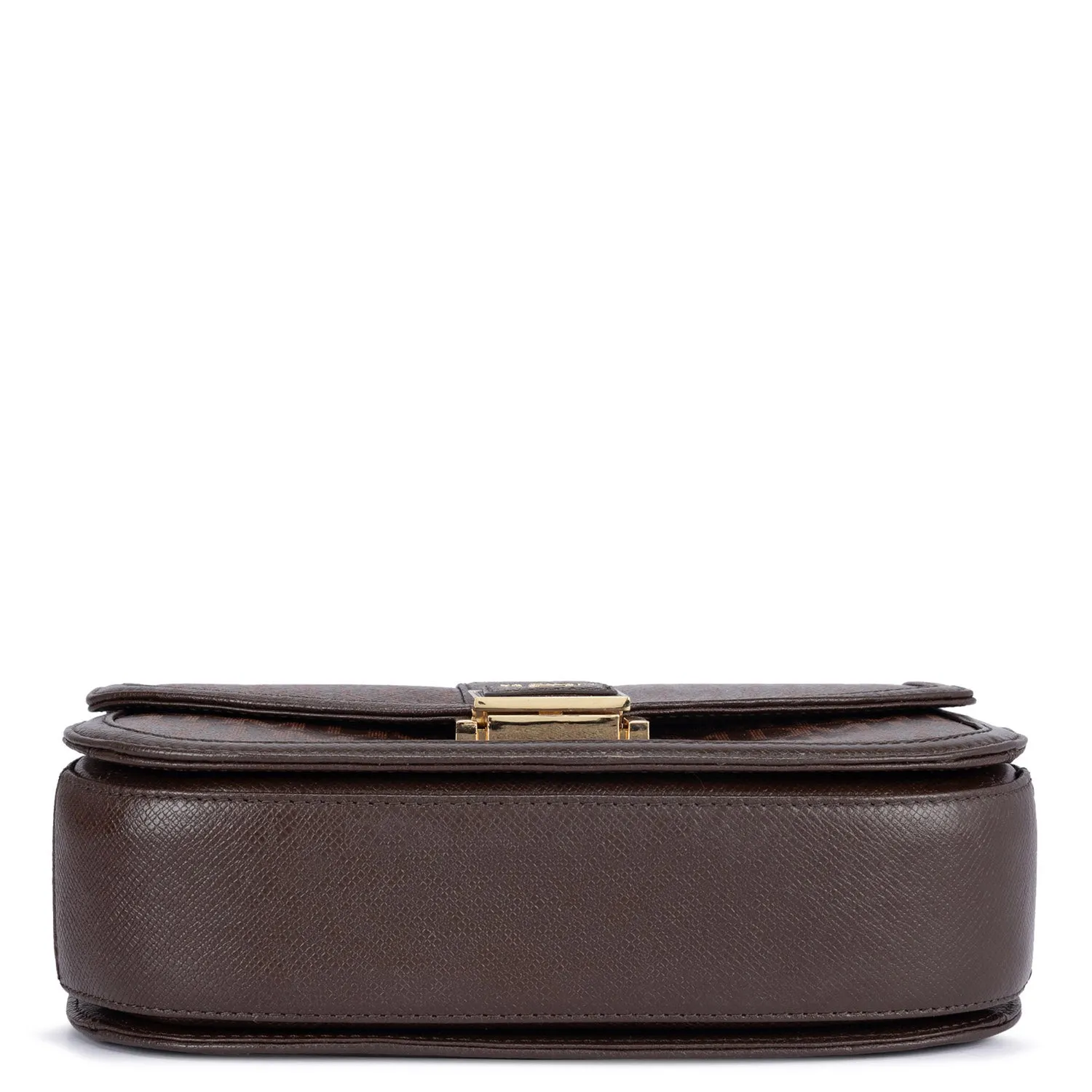 Medium Monogram Leather Satchel - Oak