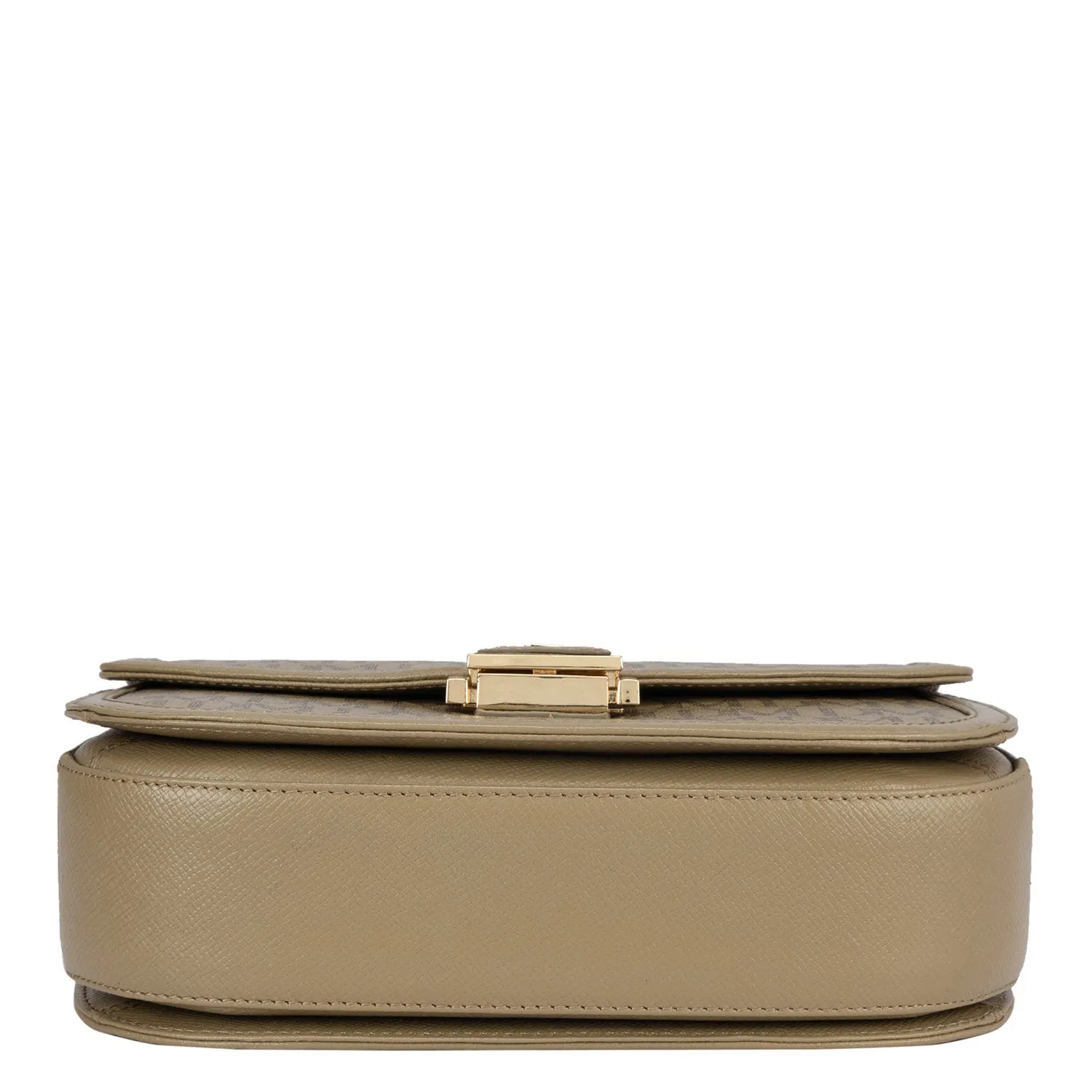 Medium Monogram Leather Satchel - Turtle
