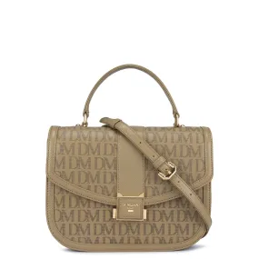 Medium Monogram Leather Satchel - Turtle