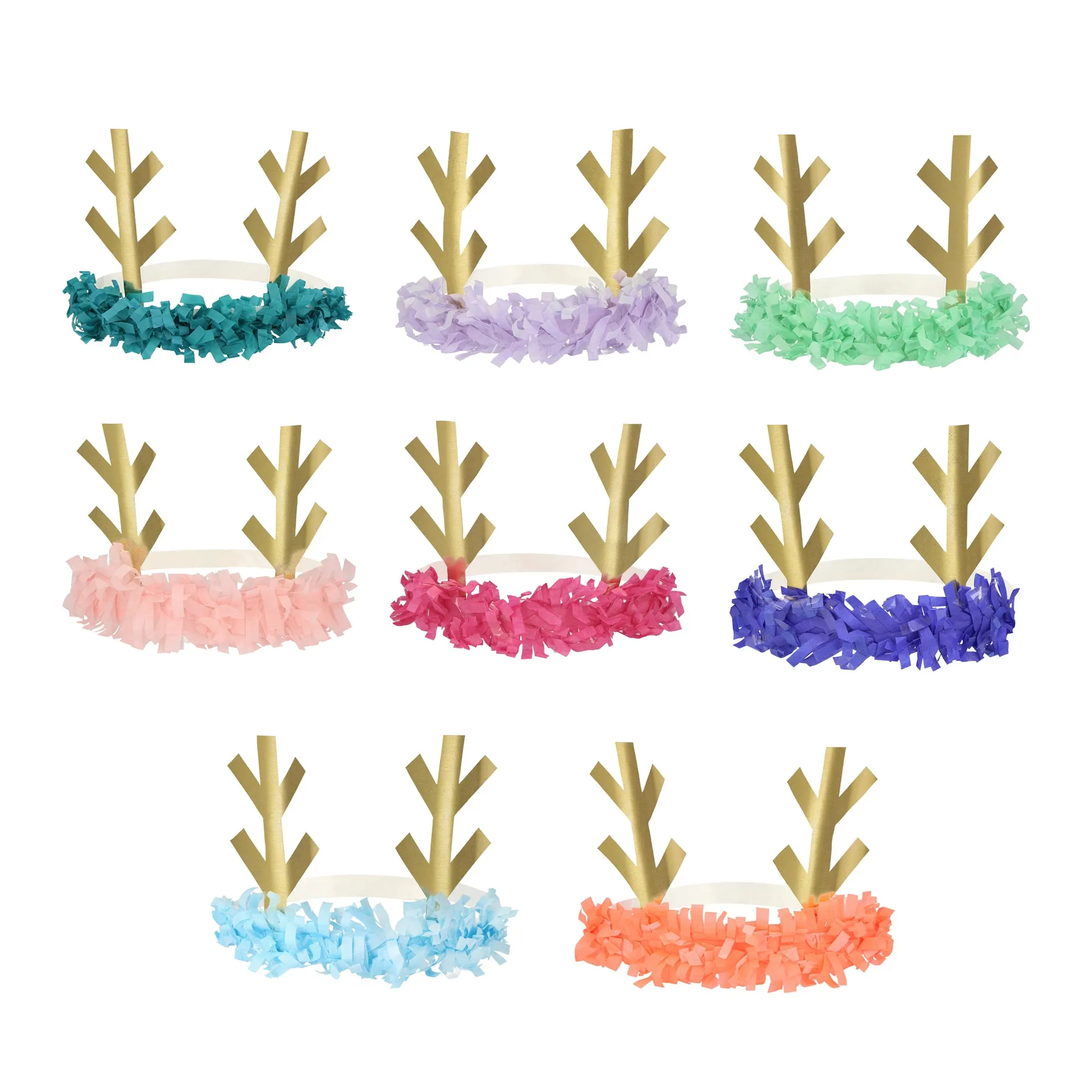 Meri Meri Reindeer Fringe Antler Headbands