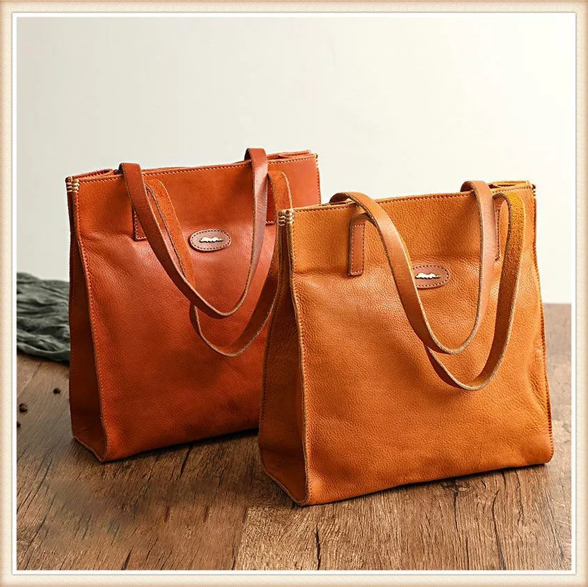 NATURAL Italy Cowhide Leather Handbag, Tote, Leather Shoulder Bag, Leather Bag, by Alexel Crafts Australia