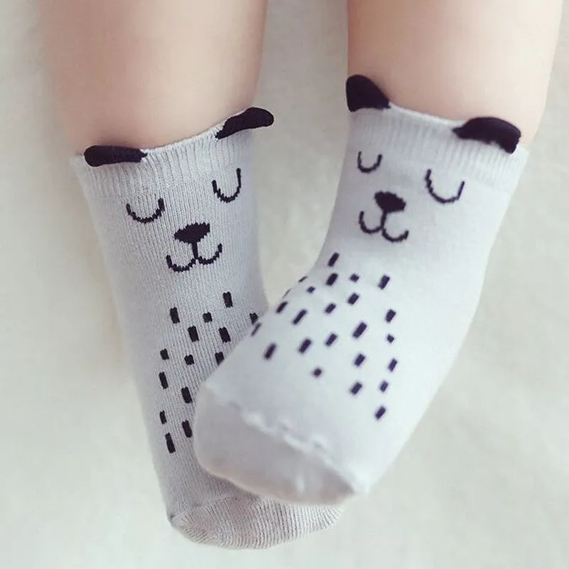 Newborn Cotton Boys Girls Cute Anti-slip Socks