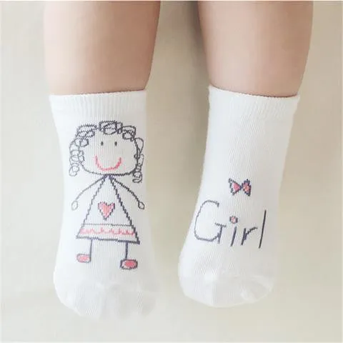 Newborn Cotton Boys Girls Cute Anti-slip Socks