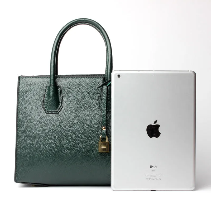 Premium Leather Green Shoulder Handbag | Stylish & Elegant