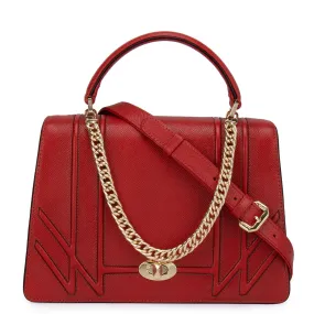 Red Franzy Satchel Bag