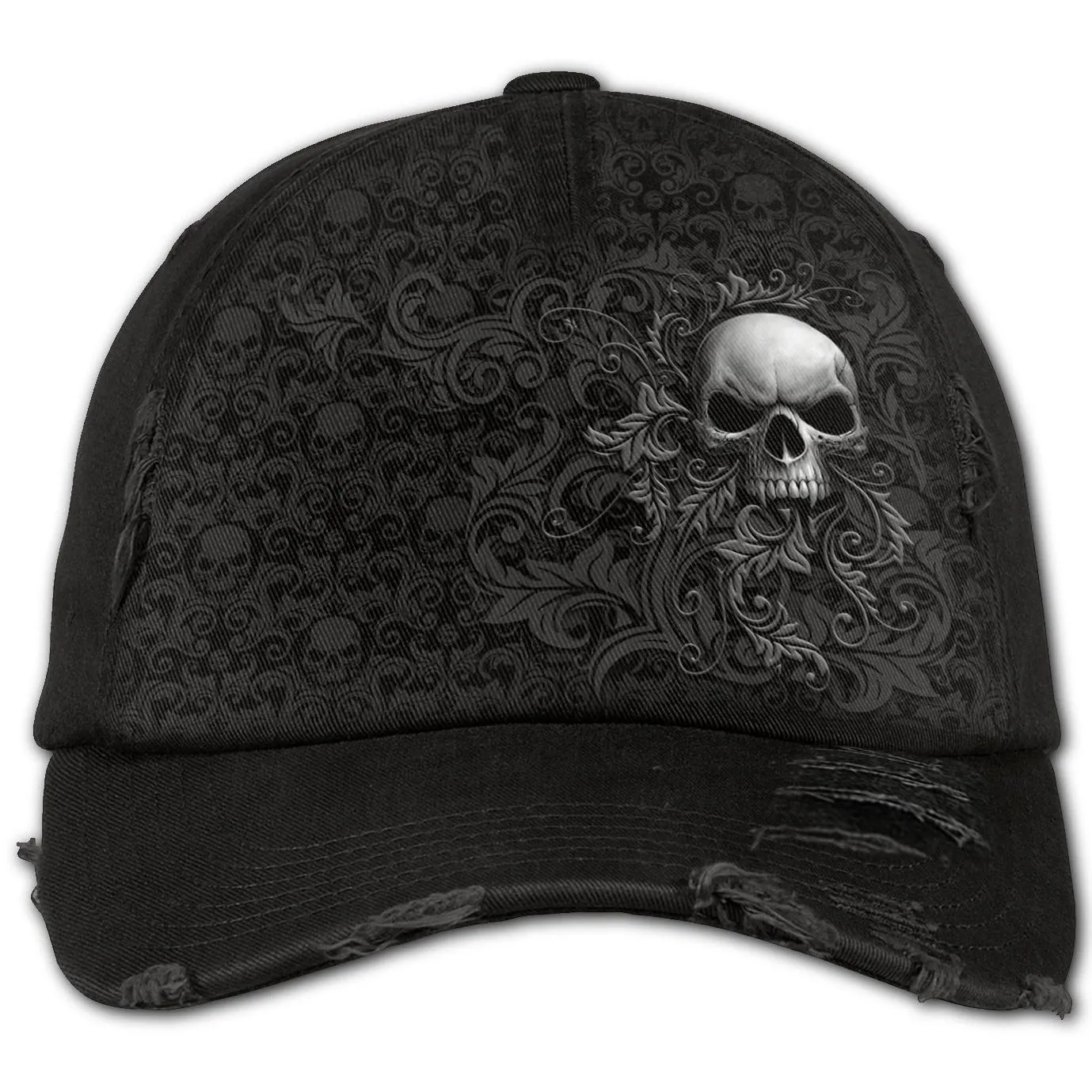 Skull Scroll Baseball Cap