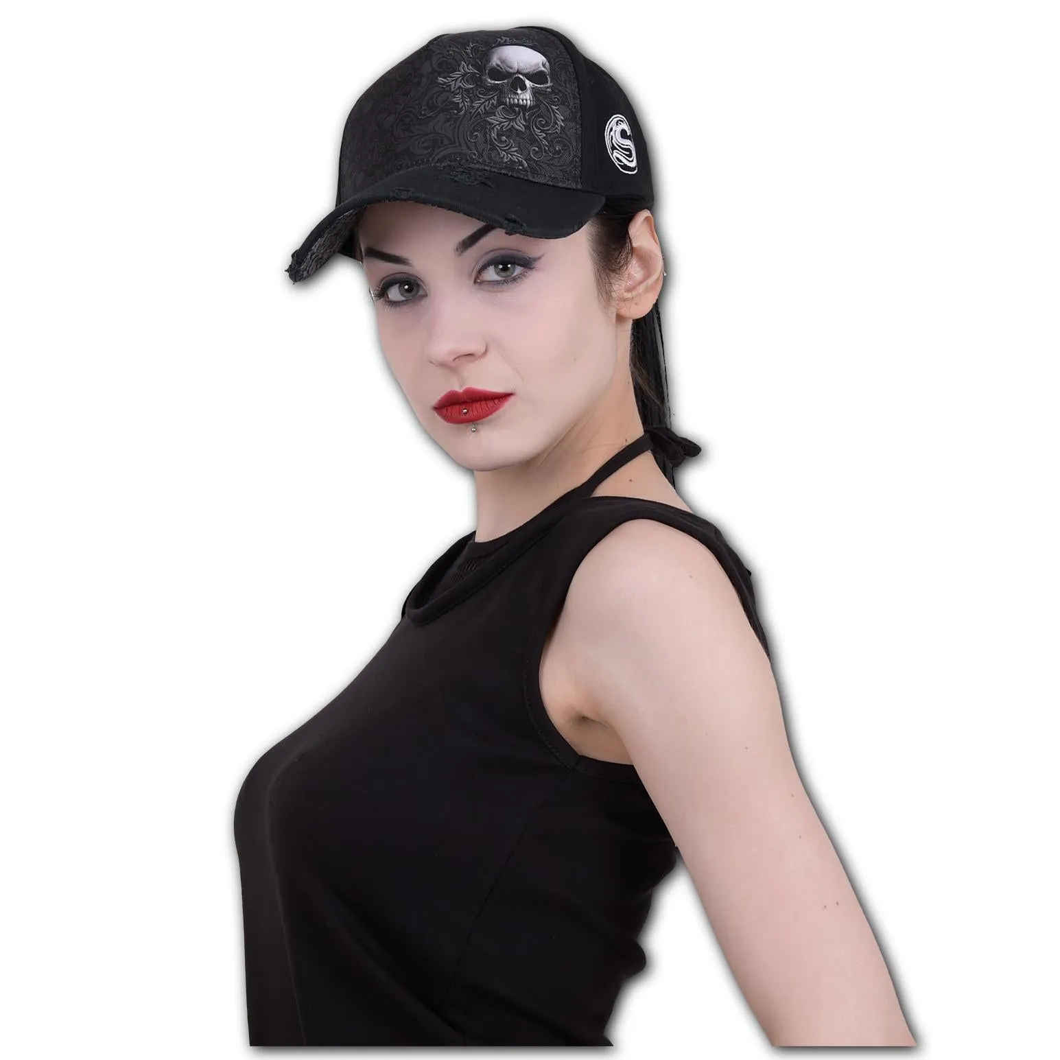 Skull Scroll Baseball Cap