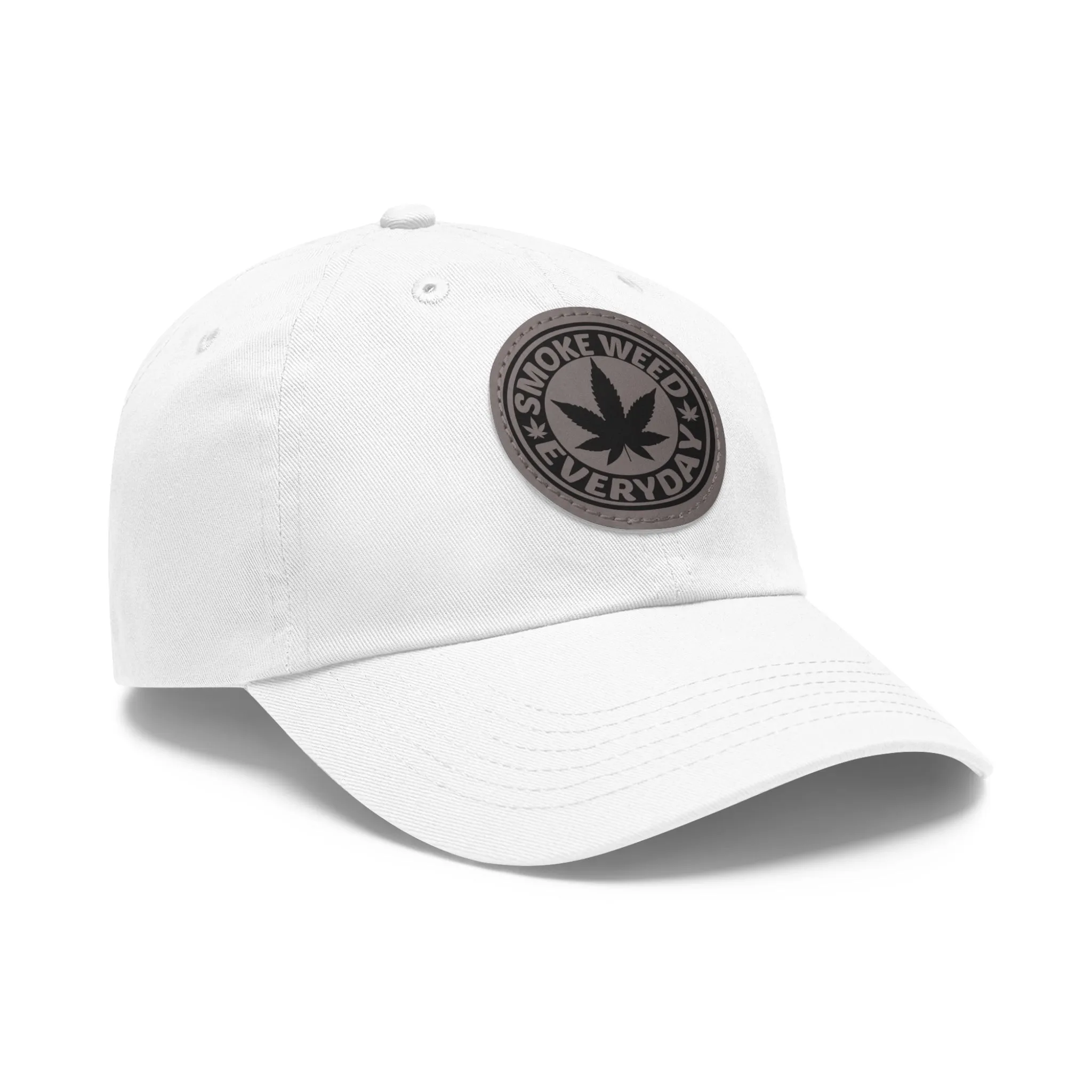 Smoke Weed Everyday | Round Leather Patch Hat