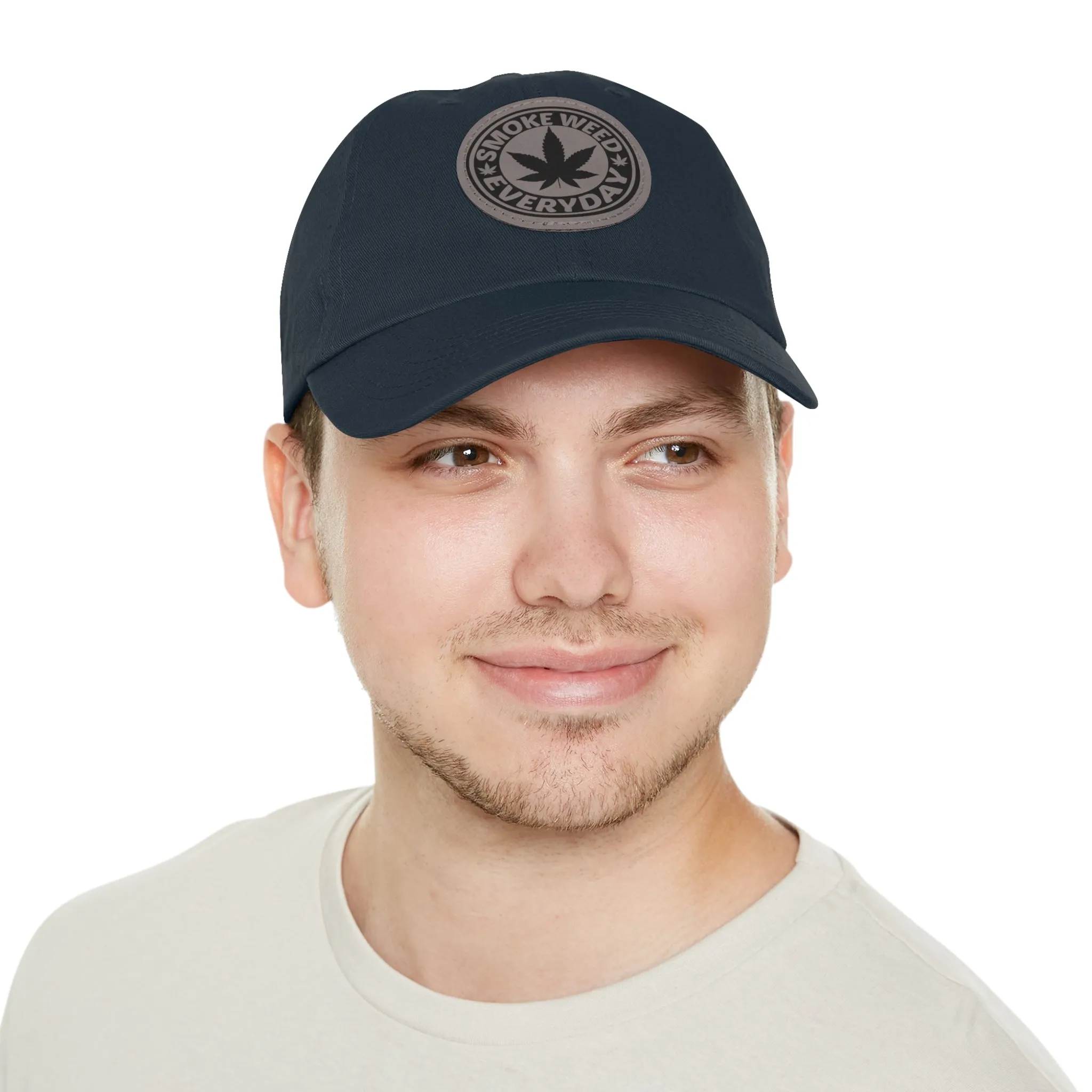 Smoke Weed Everyday | Round Leather Patch Hat