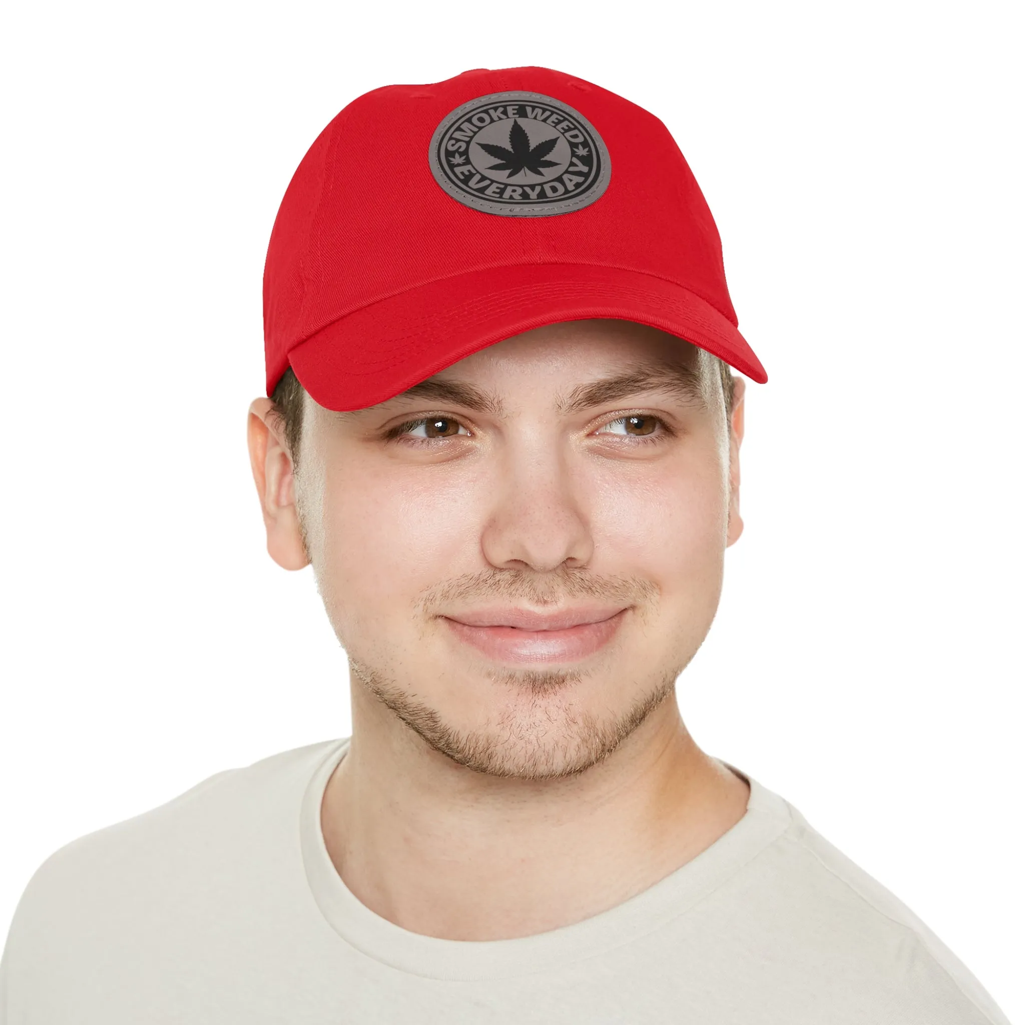 Smoke Weed Everyday | Round Leather Patch Hat