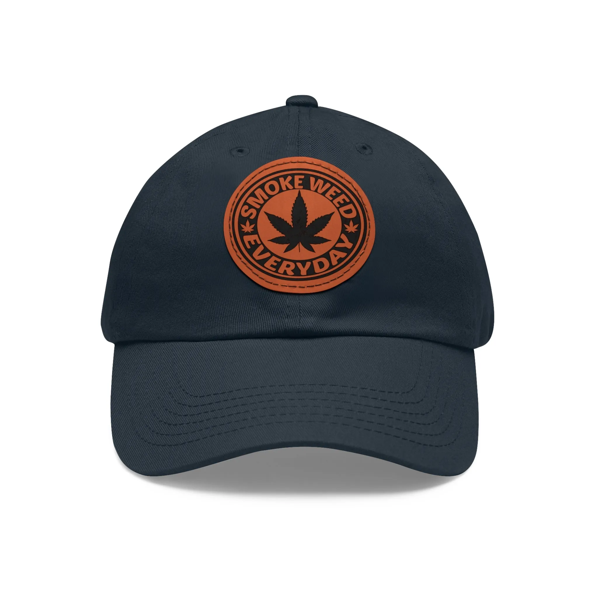 Smoke Weed Everyday | Round Leather Patch Hat