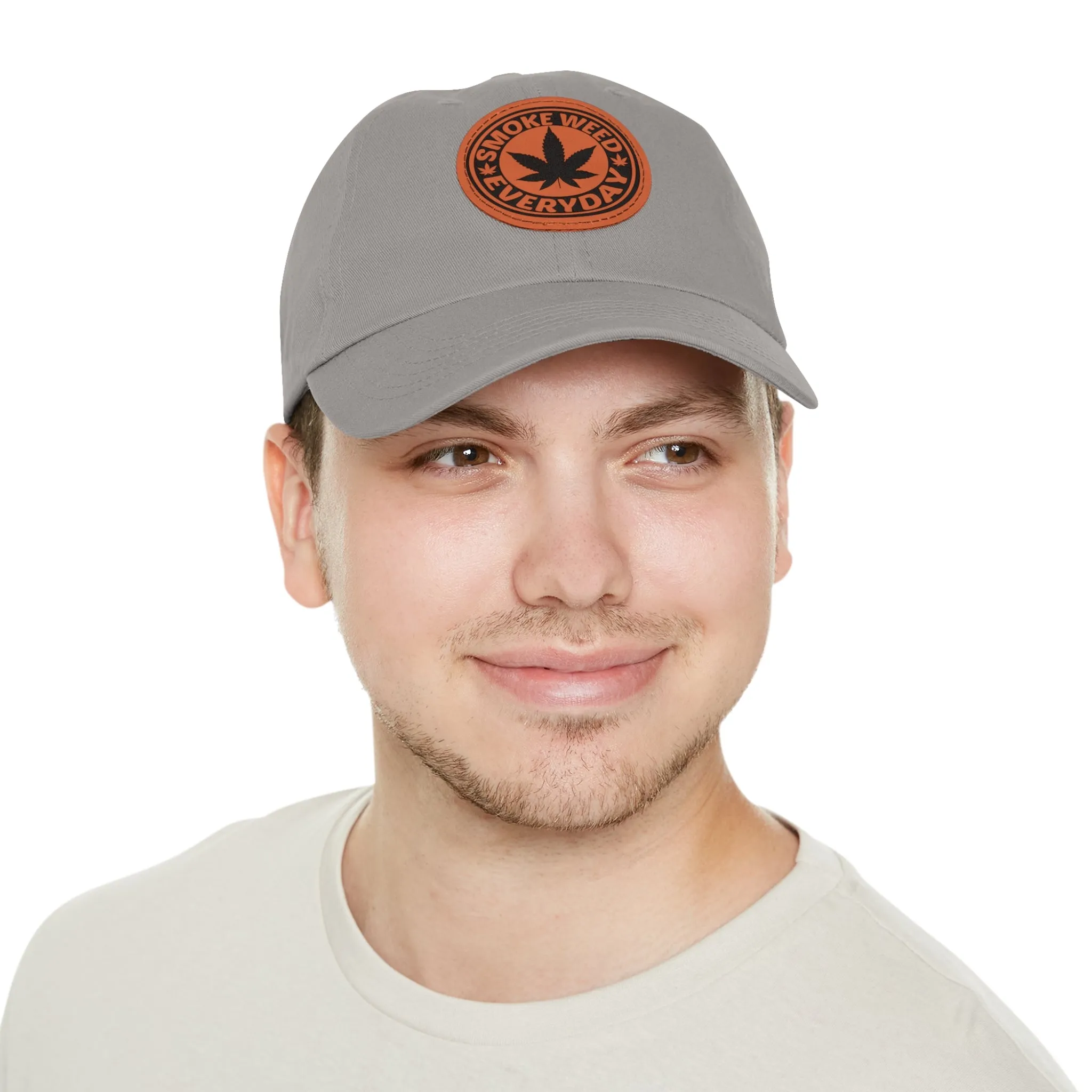 Smoke Weed Everyday | Round Leather Patch Hat