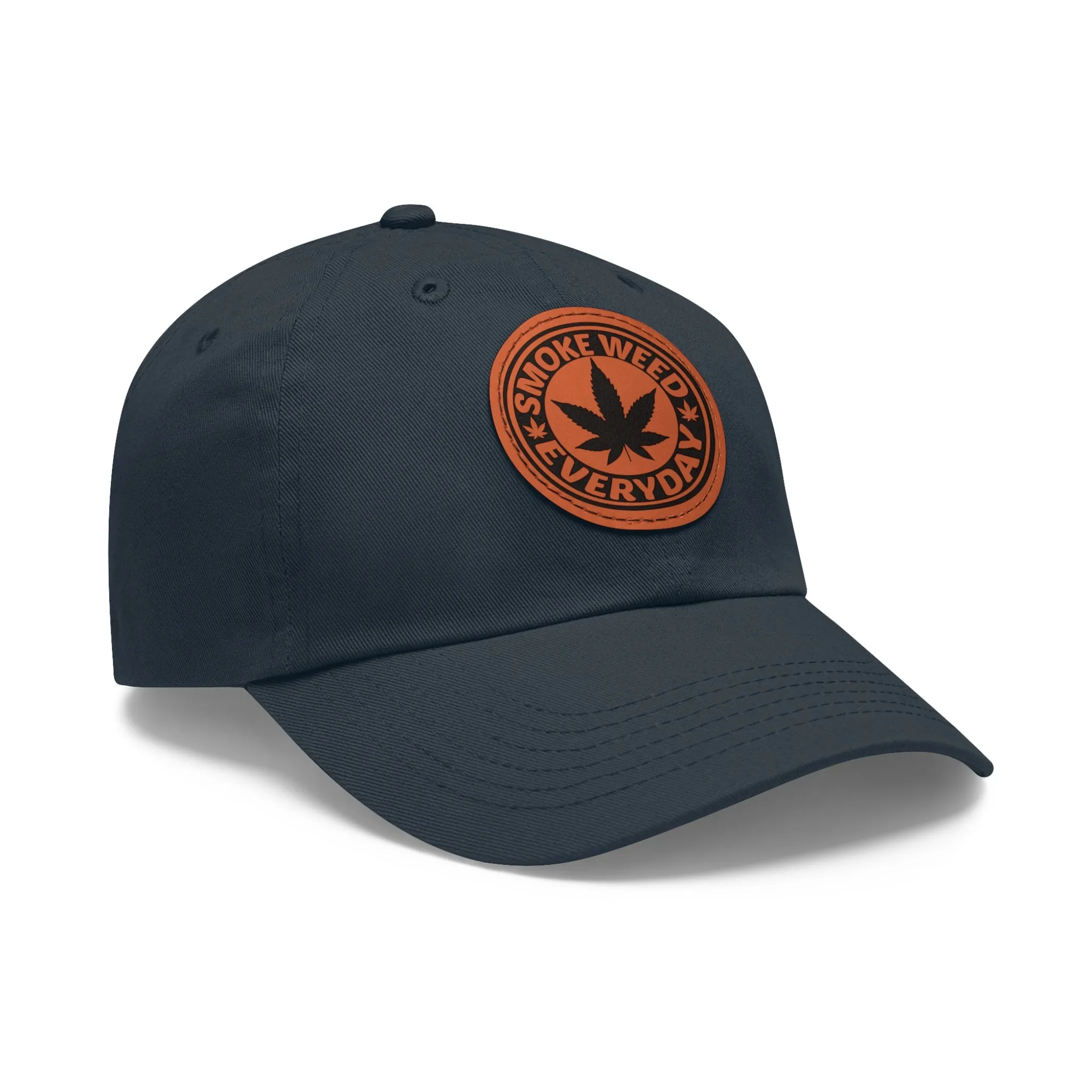 Smoke Weed Everyday | Round Leather Patch Hat