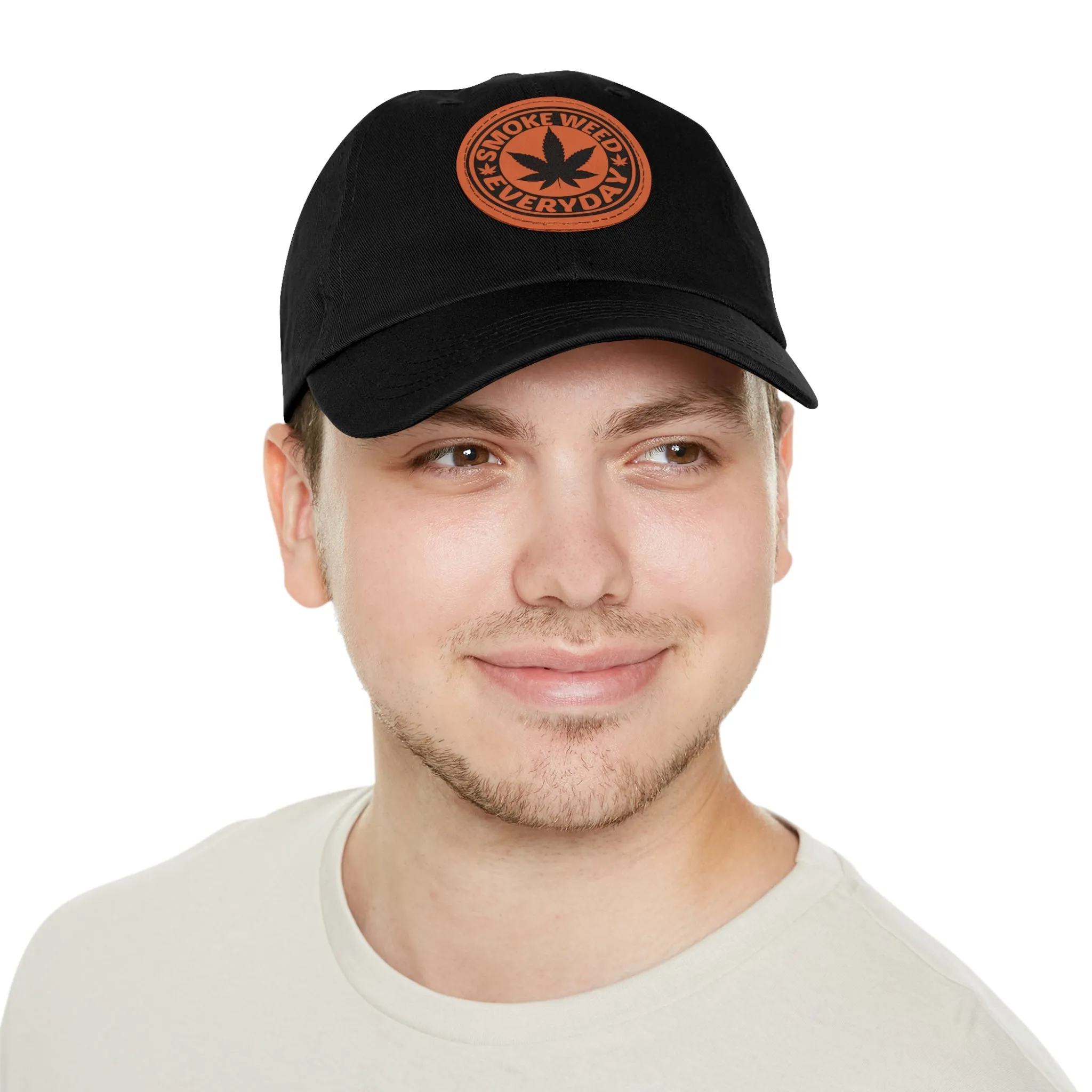 Smoke Weed Everyday | Round Leather Patch Hat