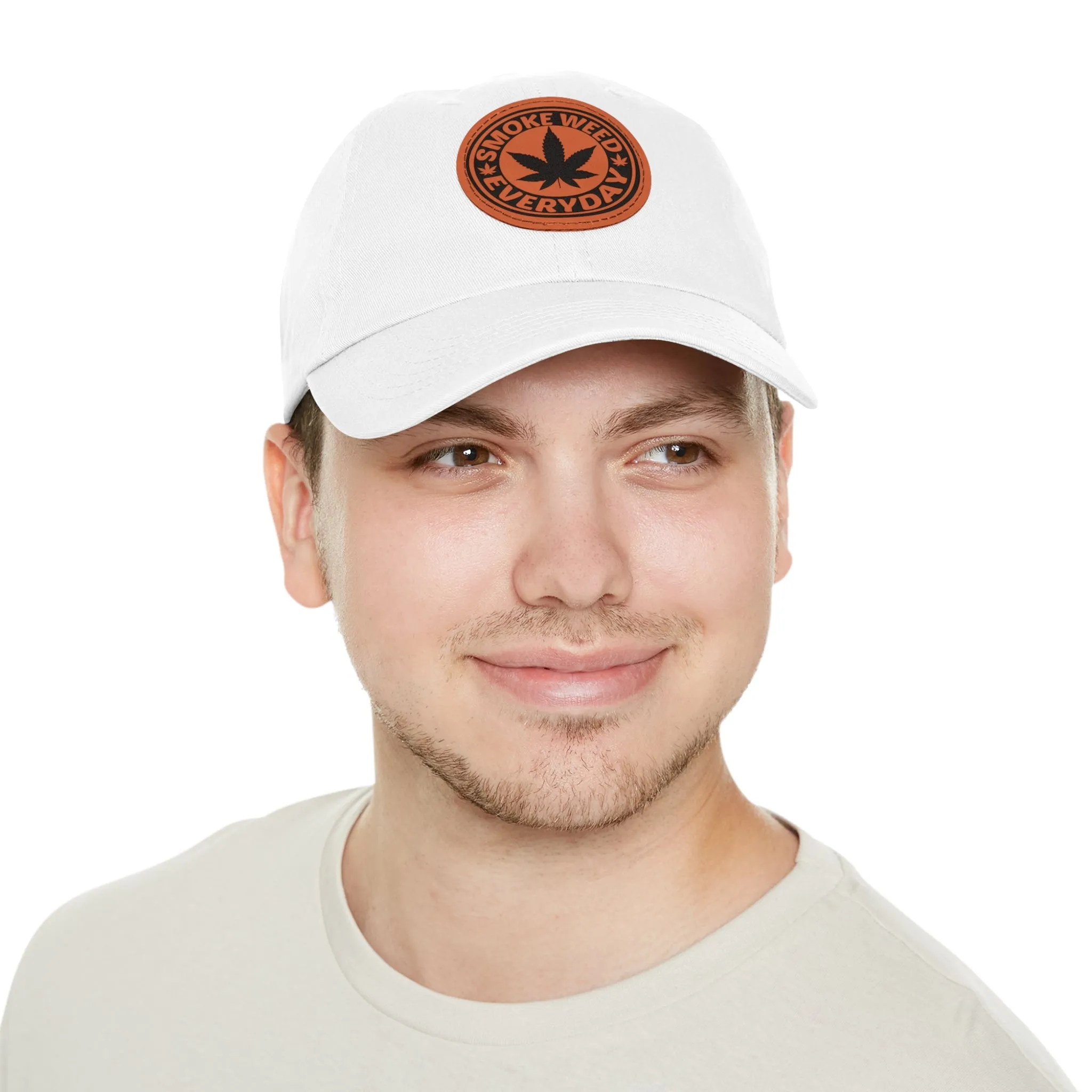 Smoke Weed Everyday | Round Leather Patch Hat