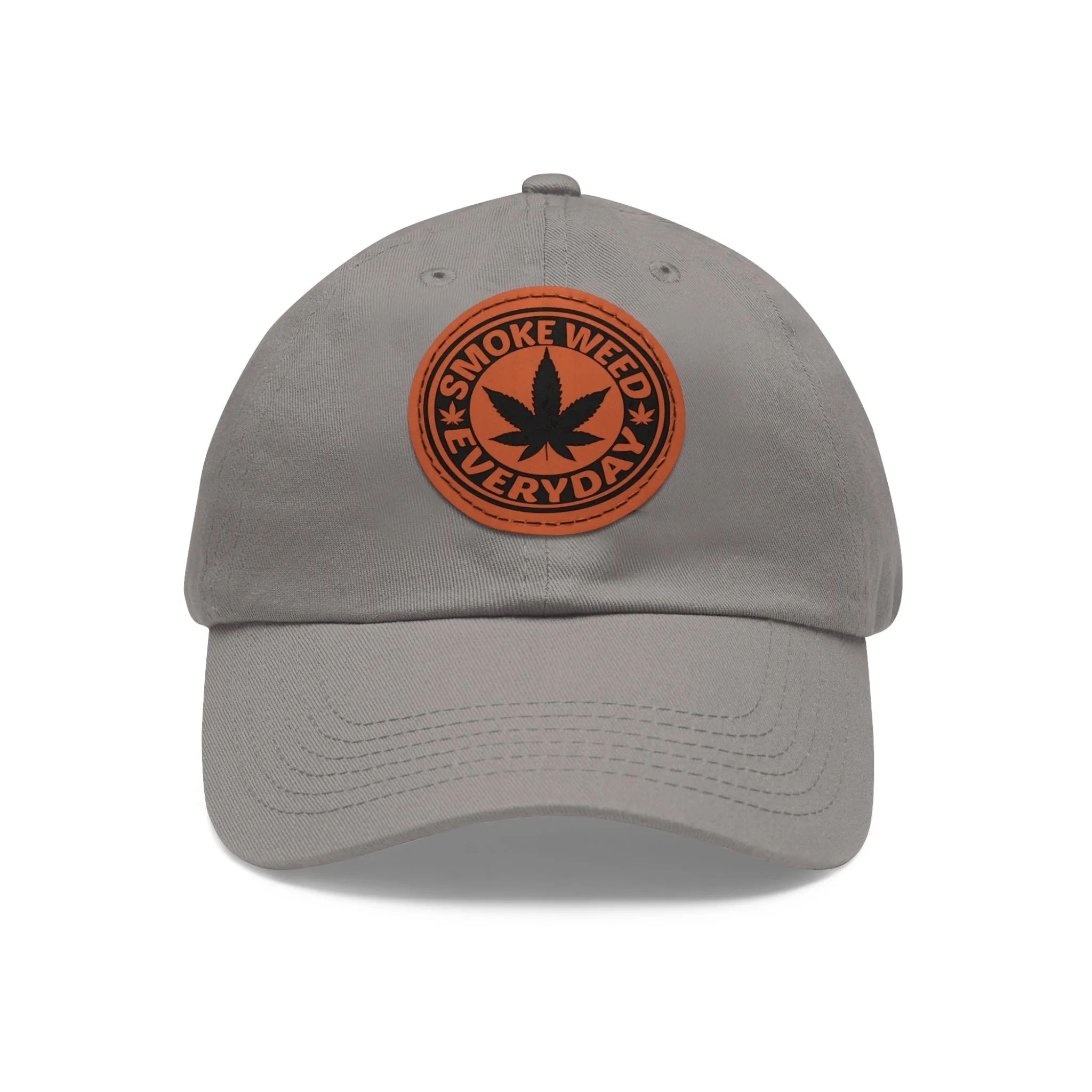 Smoke Weed Everyday | Round Leather Patch Hat