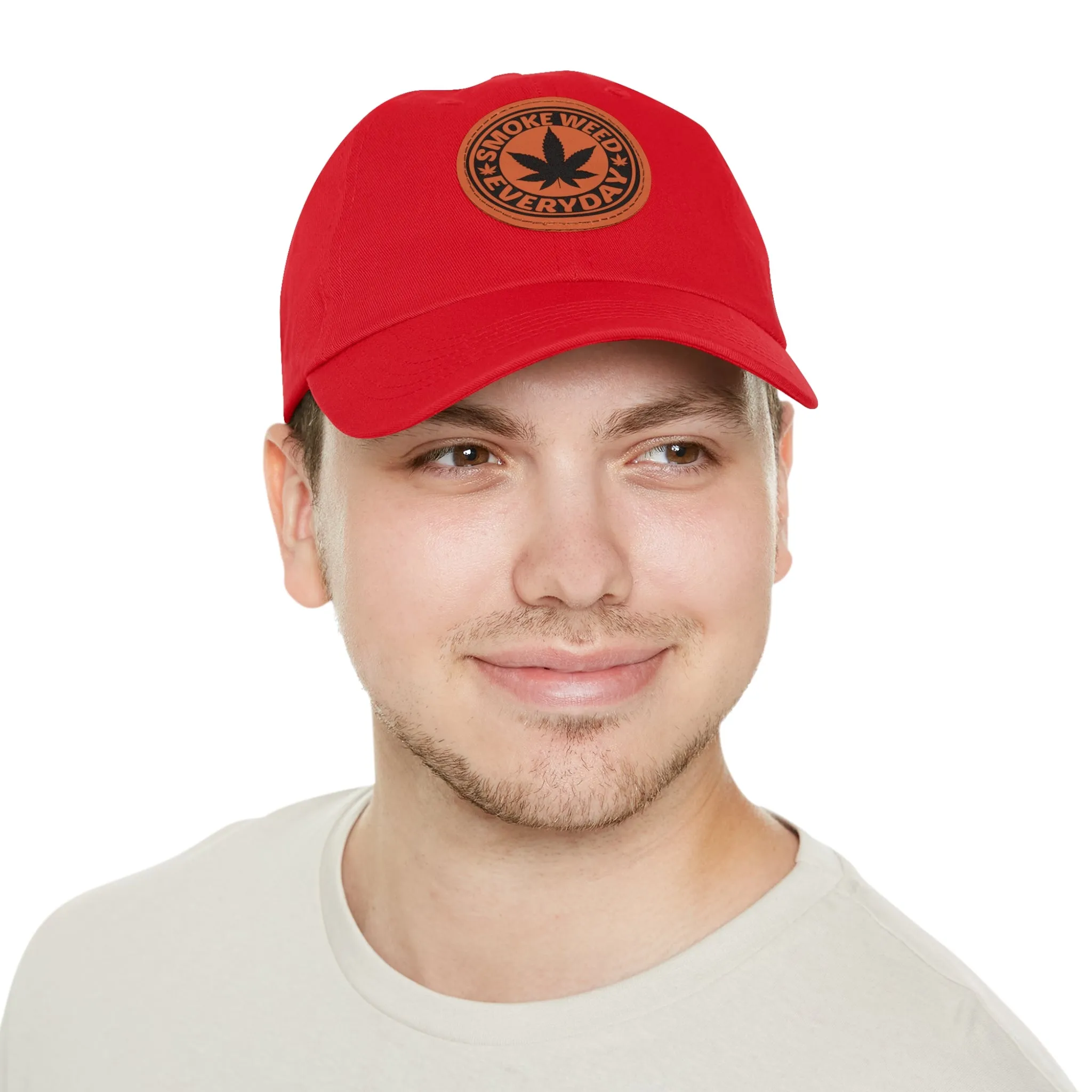 Smoke Weed Everyday | Round Leather Patch Hat