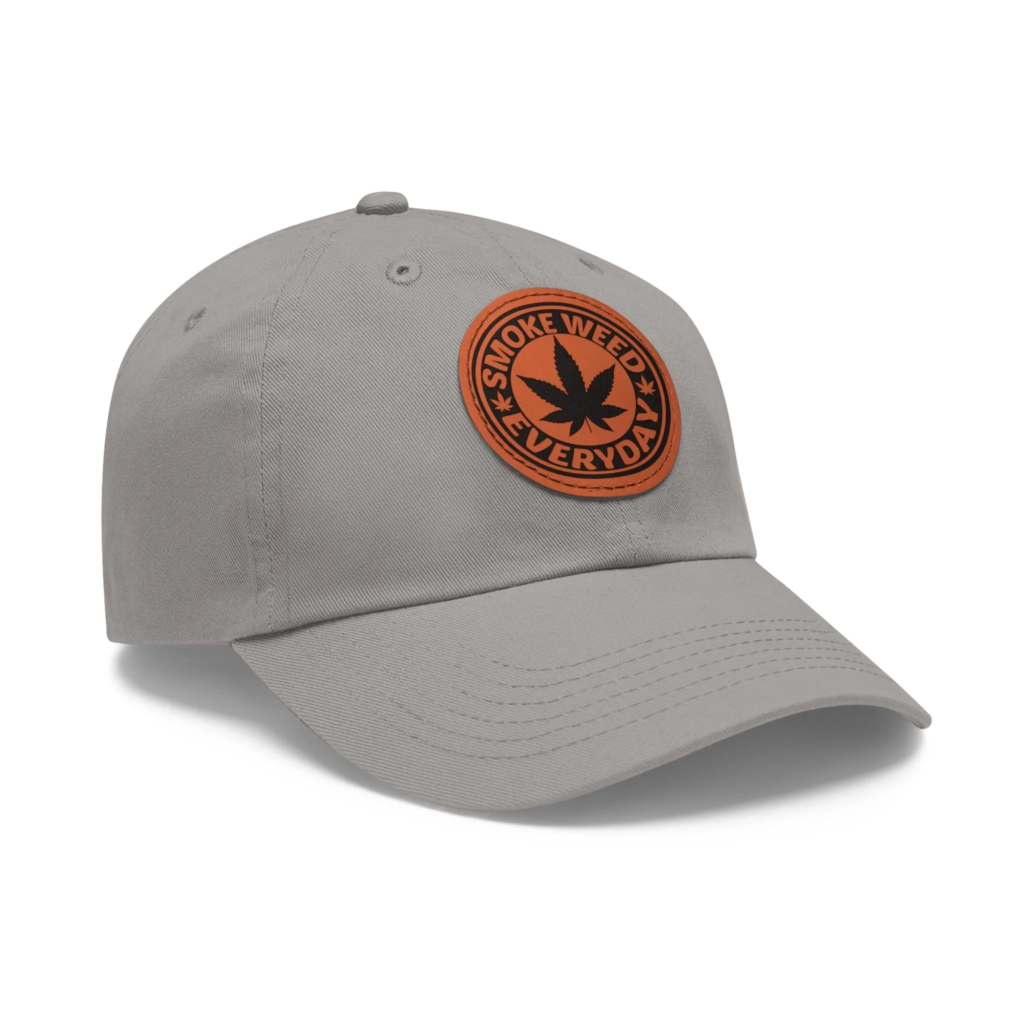 Smoke Weed Everyday | Round Leather Patch Hat
