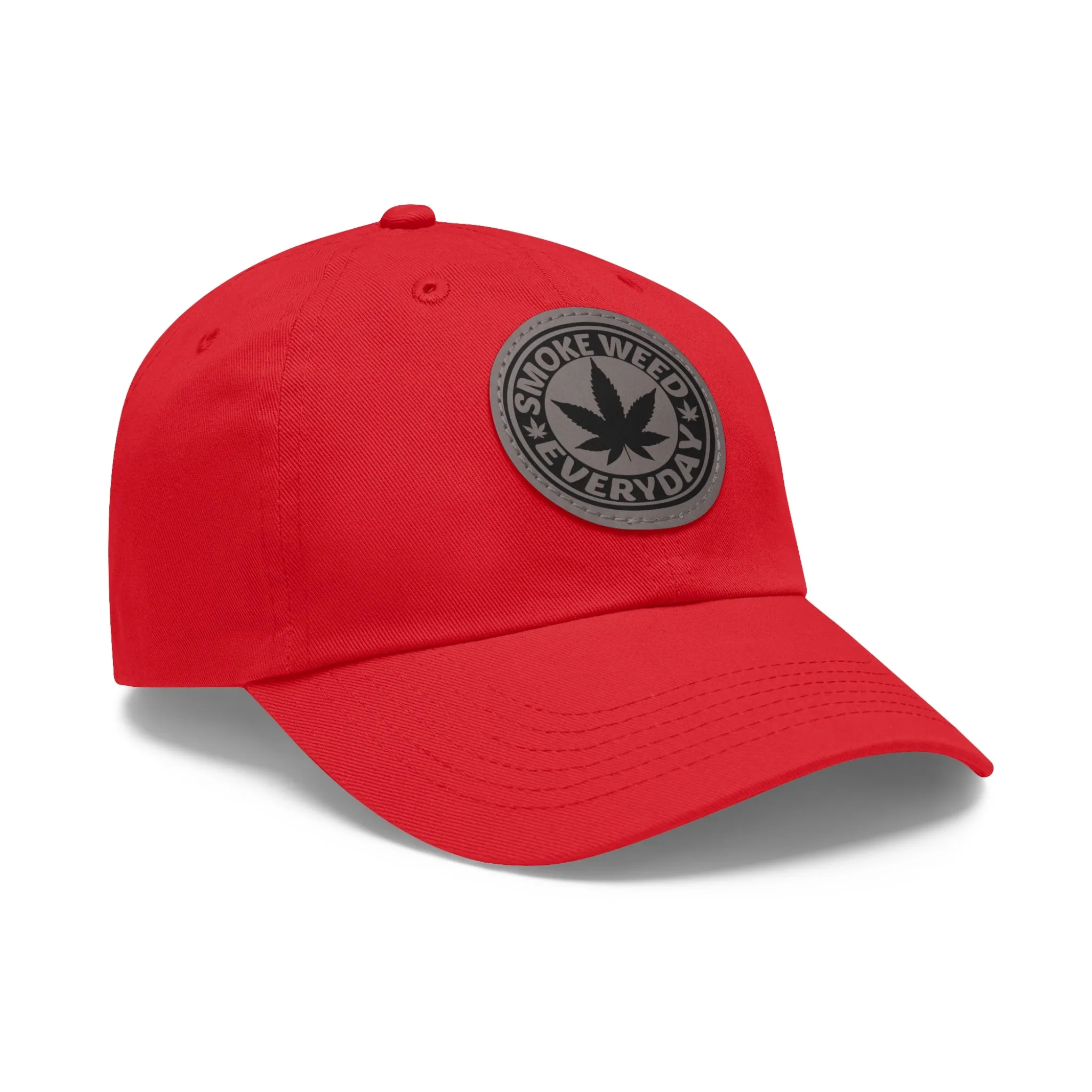 Smoke Weed Everyday | Round Leather Patch Hat