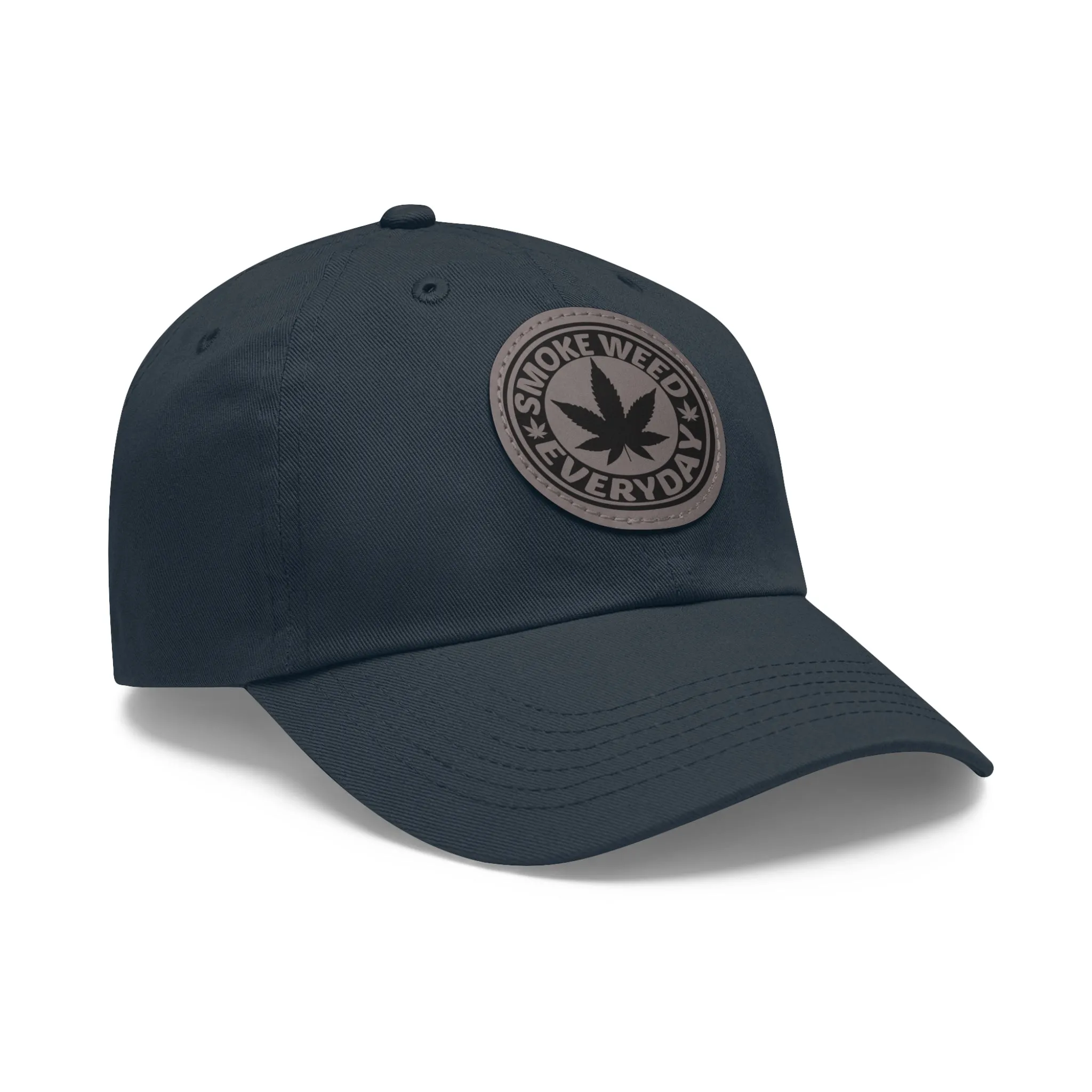 Smoke Weed Everyday | Round Leather Patch Hat