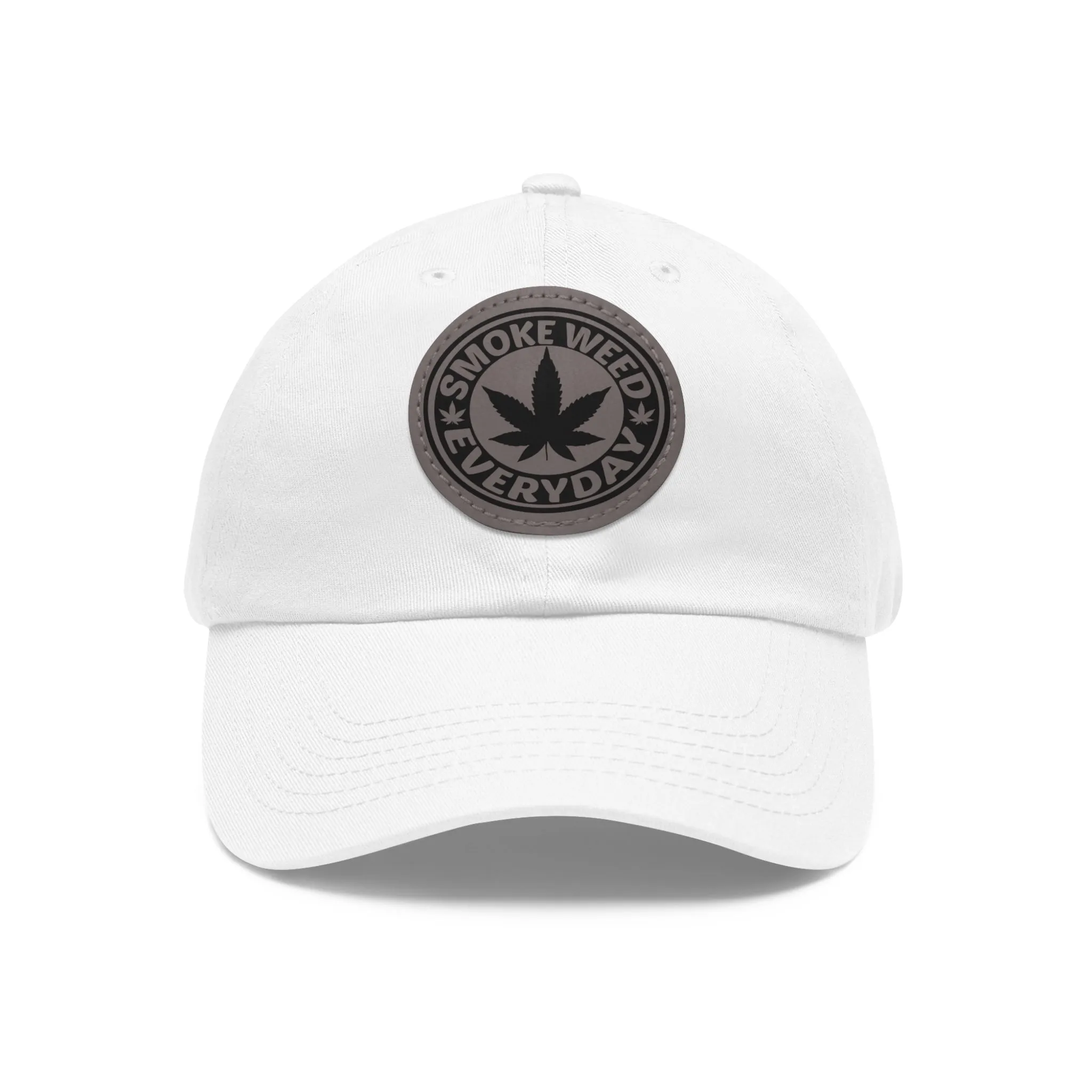 Smoke Weed Everyday | Round Leather Patch Hat