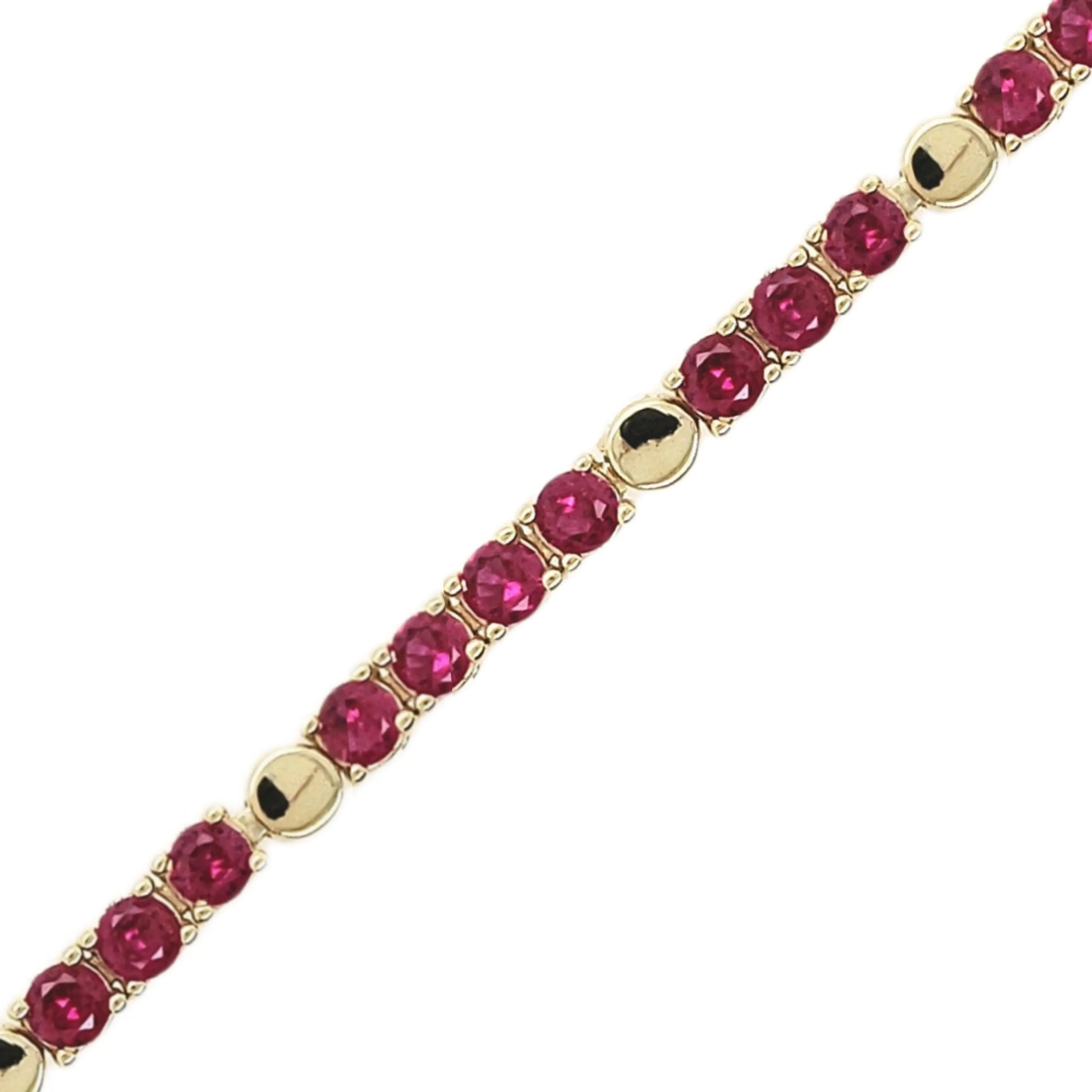 Sterling Silver Gold Plated Colored Stone Bracelet