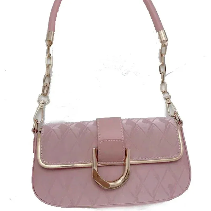 UAKISS  - Fashion Chic Y2k Aesthetic Shoulder Bags Luxury Design All Match Office Lady Underarm Bag Elegant Women Sweet Handbags Crossbody