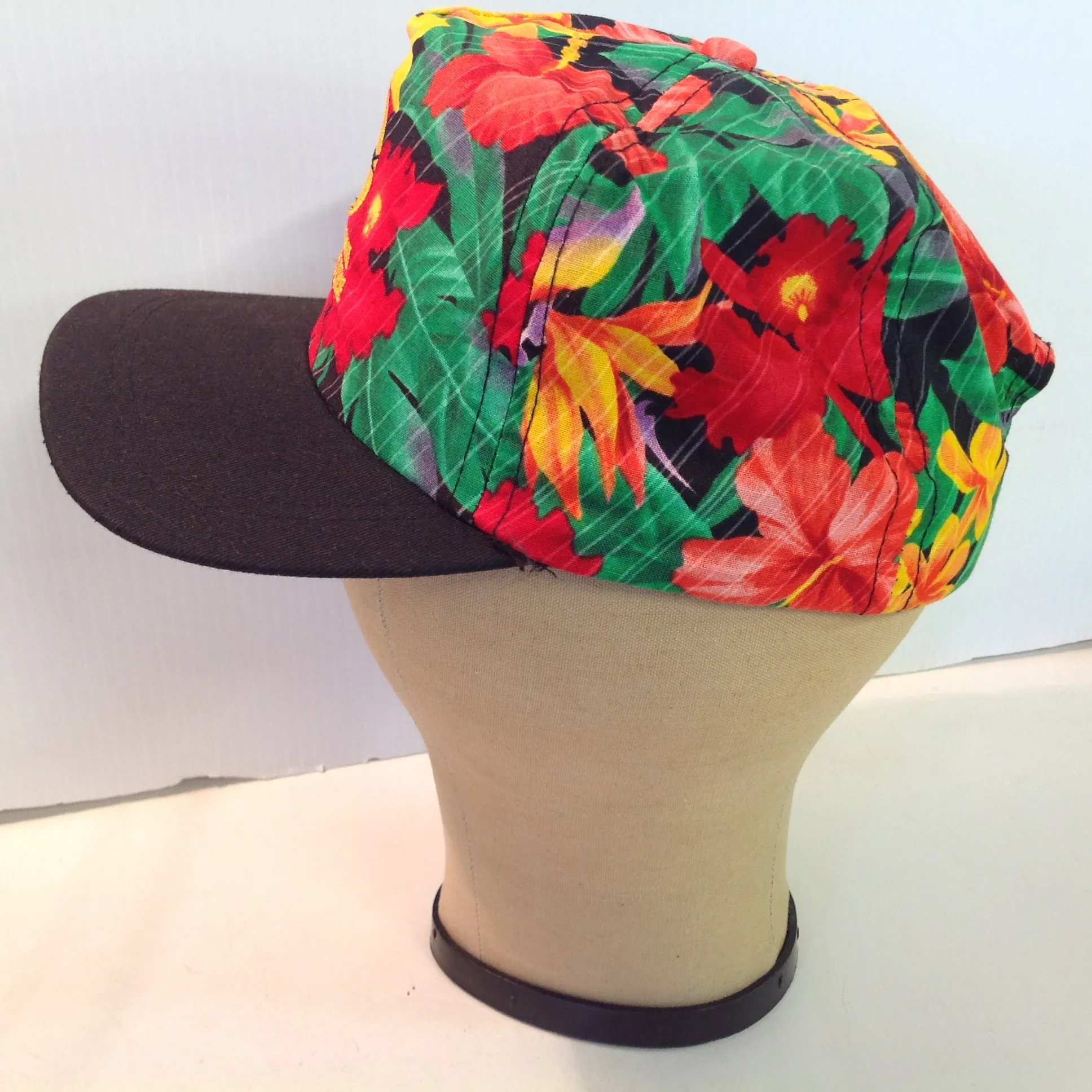 Vintage Imperial Headwear Hawailkai Golf Course Tournament Souvenir Floral Baseball Cap