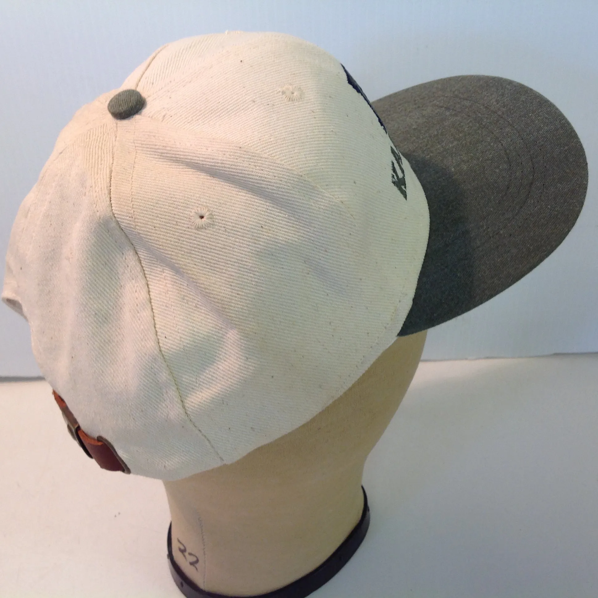 Vintage Imperial Headwear Kapalua Plantation Golf Course Hawaii Souvenir Cream and Olive Green Baseball Cap
