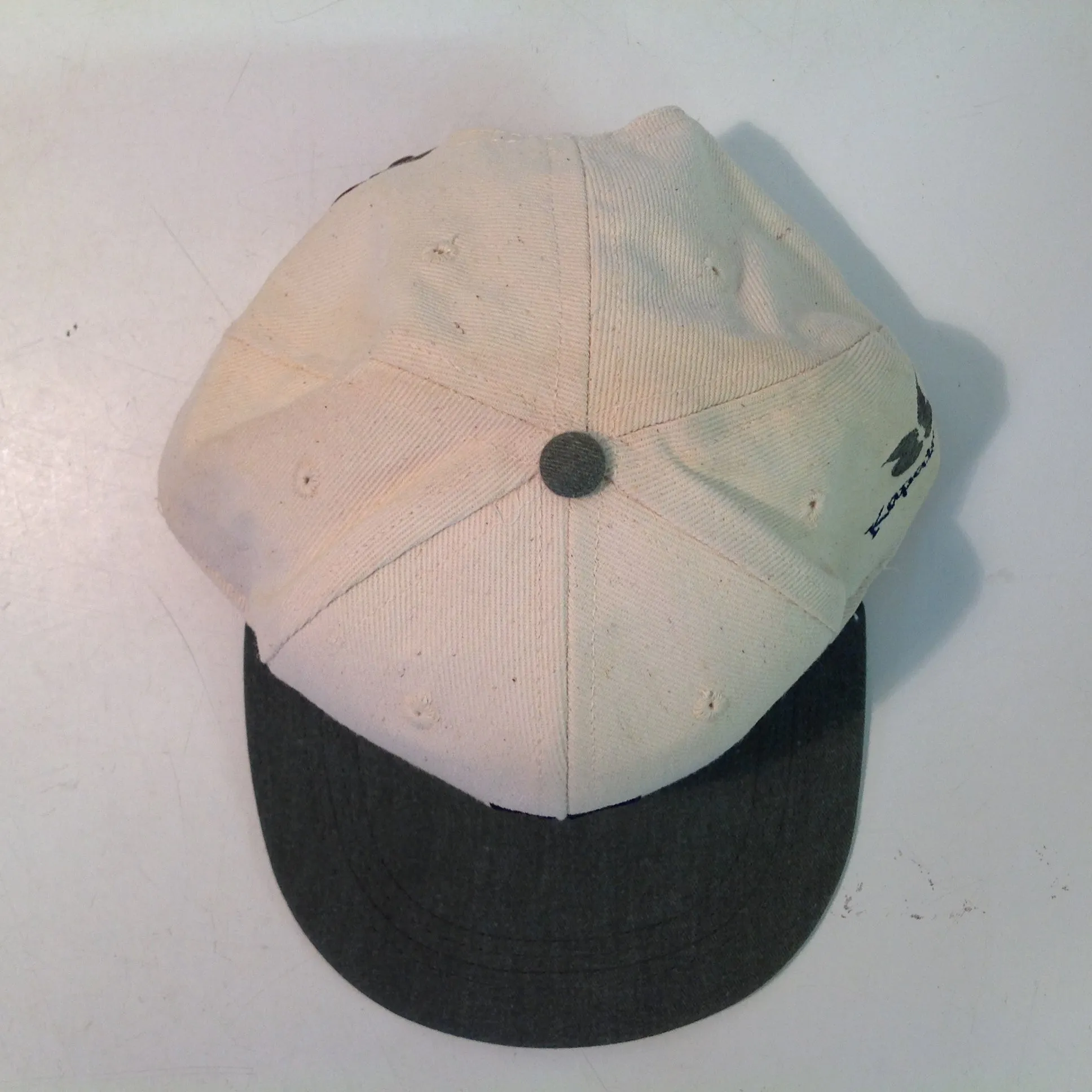 Vintage Imperial Headwear Kapalua Plantation Golf Course Hawaii Souvenir Cream and Olive Green Baseball Cap
