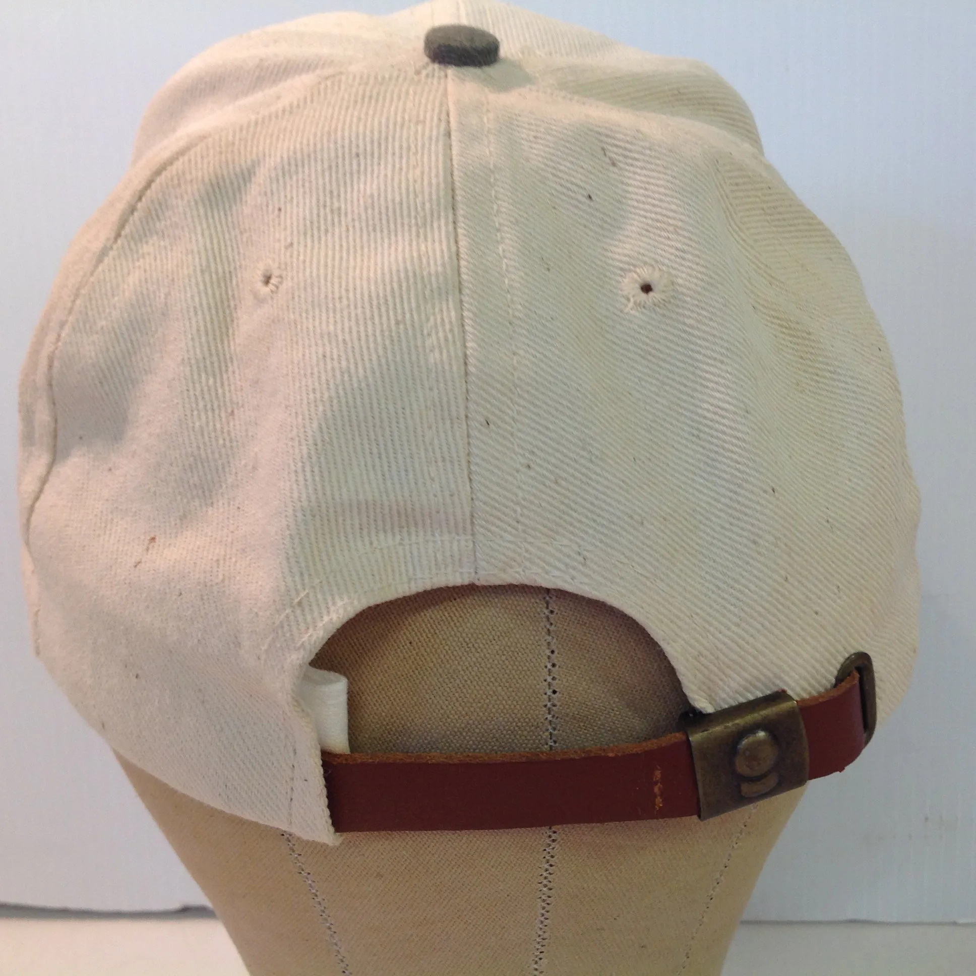 Vintage Imperial Headwear Kapalua Plantation Golf Course Hawaii Souvenir Cream and Olive Green Baseball Cap
