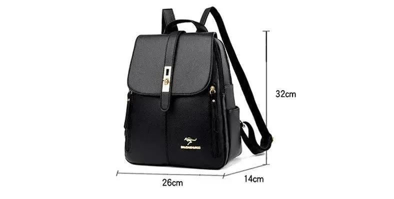 Vintage Style Luxury Leather Women's Backpack