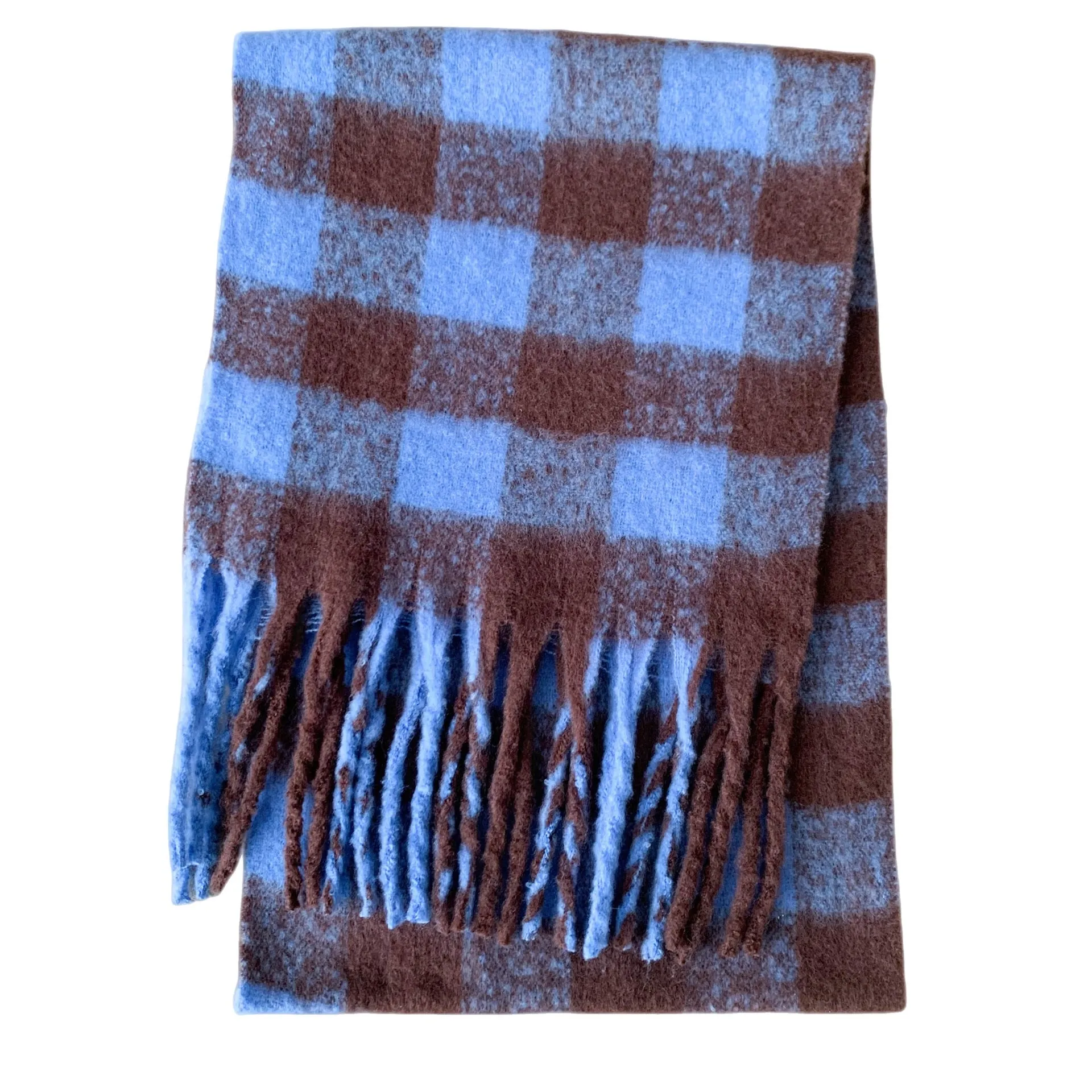 Wholesale Price Luxury Cashmere Blended Bright Colorful Women Blanket Scarf Winter